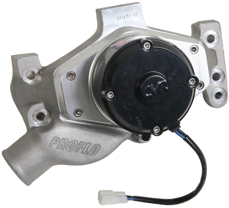 CVR Small Block Chevy - Clear Anodised Face Cast Proflo Maximum Electric Water Pump - 55 GPM CVR7550 Autofit