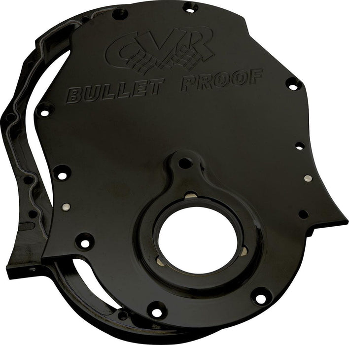 CVR Suit Big Block Chevy 2 Piece Billet Timing Cover - Black CVRTC2454BK Autofit