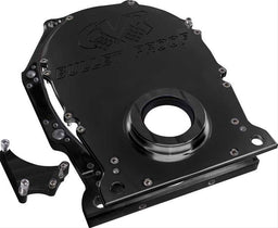 CVR Suit Big Block Chrysler R/RB & Hemi 2 Piece Billet Timing Cover - Black CVRTC2440BK Autofit