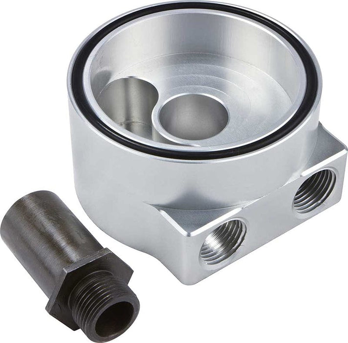 CVR Suit Ford, T6-6061 billet aluminium, 1/2" NPT inlet & outlet Sandwich Oil Adapter CVROCS64 Autofit