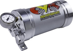 CVR Vacuum gauge included, 11.5" L x 4.7" Dia. Billet Brake Vacuum Reservoir CVRVPR700 Autofit