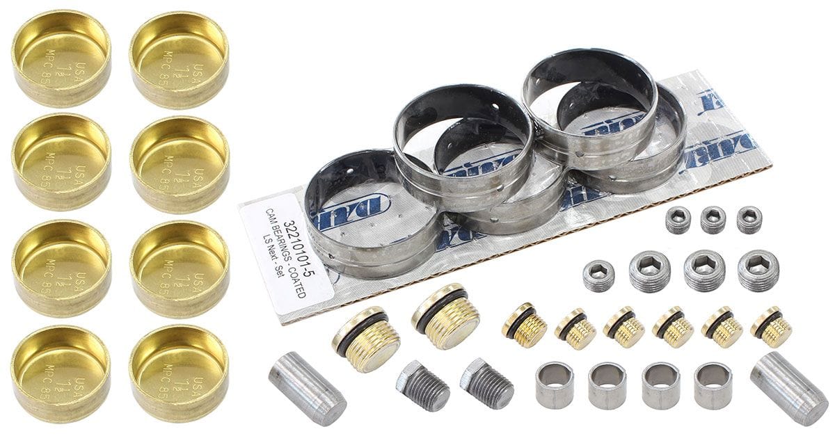 DART Coated Cam Bearings, Brass Freeze Plugs, Dowel Pins & Pipe Plugs LS Next Iron SHP Block Small Parts Kit DA32000018 Autofit