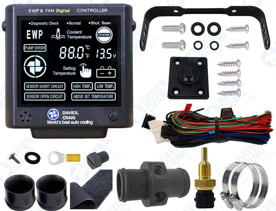 DC Suit 12 & 24 Volt LCD EWP & Fan Controller V2 DC8002 Autofit