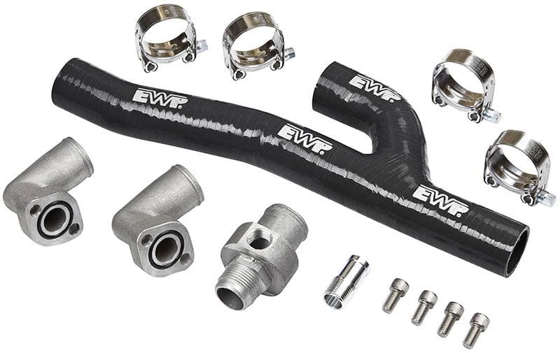 DC Suit BB Chev EWP Header Adaptor Kit - Black DC8621 Autofit
