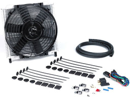 DC With 10" Thermo Fan & 3/8" Push-On Hose, 280mm (W) x 300mm (L) x 69mm Hydra-Cool Heavy Duty Transmission Cooler DC691 Autofit