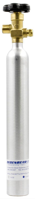 DEDENBEAR 10oz, 16.5" x 2" CO2 Bottle With Valve DE-AB10V Autofit
