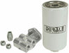 DERALE 1/2" NPT Inlet/Outlet Side Ports. 3-1/2" O.D x 7-5/8" Derale Single Mount Fuel / Water Separator Kit DP13070 Autofit