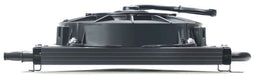 DERALE 11/32" Barb Inlets. 13-5/8" L x 10-1/4" H x 3-5/8" W Derale Dyno-Cool 8 Pass Remote Mount Cooler with Fan DP12742 Autofit