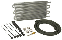 DERALE 11/32" Barb Inlets. 15-1/4" L x 7-1/2" H x 3/4" W Derale Dyno-Cool 6000 Series Transmission Cooler Kit DP12903 Autofit