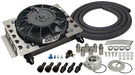 DERALE 12-3/4"W x 9-3/8"H x 4-5/16"D Derale Universal Atomic-Cool Remote Mount Engine Oil Cooler Kit with Fan DP15450 Autofit