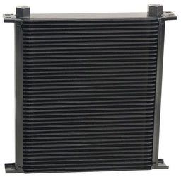 DERALE 13"W x 12-9/16"H x 2"D Derale Stacked Plate Cooler 40 Rows, Inlet Size -10AN O-ring Female DP54078 Autofit