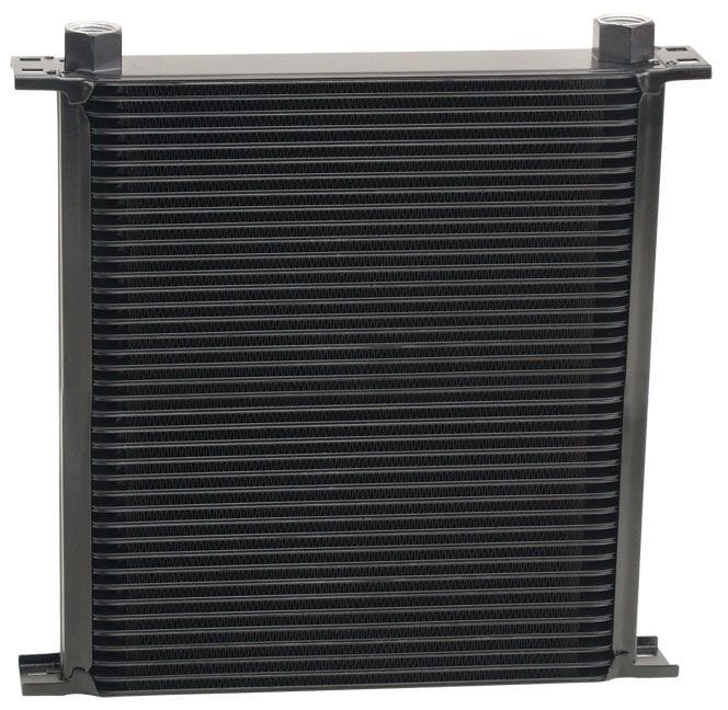 DERALE 13"W x 12-9/16"H x 2"D Derale Stacked Plate Cooler 40 Rows, Inlet Size -10AN O-ring Female DP54078 Autofit