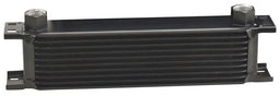 DERALE 13"W x 3-9/16"H x 2"D Derale Stacked Plate Cooler 10 Rows, Inlet Size -10AN O-ring Female DP51078 Autofit