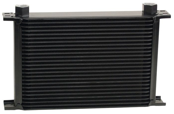DERALE 13"W x 8-9/16"H x 2"D Derale Stacked Plate Cooler 25 Rows, Inlet Size -10AN O-ring Female DP52578 Autofit