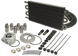 DERALE 16-5/8" L x 7-5/8" H x 3/4quot; W Derale Tube & Fin Engine Oil Cooler Kit (sandwich adapter) DP15505 Autofit