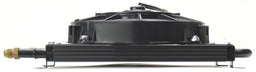 DERALE -6AN Inlets. 13-5/8" L x 10-1/4" H x 3-5/8" W Derale Dyno-Cool 8 Pass Remote Mount Cooler with Fan DP12732 Autofit