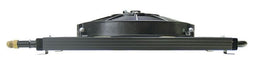 DERALE -6AN Inlets. 17-1/2" L x 10-1/4" H x 3-3/4" W Derale Dyno-Cool 8 Pass Remote Mount Cooler with Fan DP12733 Autofit