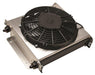 Derale -6AN Male 40 Row Hyper Cool Extreme Cooler with 10" Fan, 14.875" x 13" x 5.625" DP13870 Autofit
