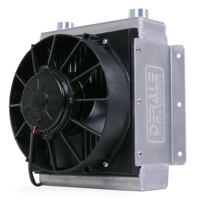 Derale 7/8"-14 Inlets 18 Row Hi-Flow Racing Remote Cooler with 8" Single Fan DP65861 Autofit