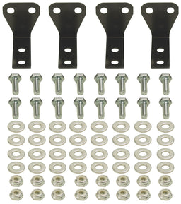 DERALE Derale Aluminium Cooler Bracket Kit - 4 Mounting Brackets DP50020 Autofit