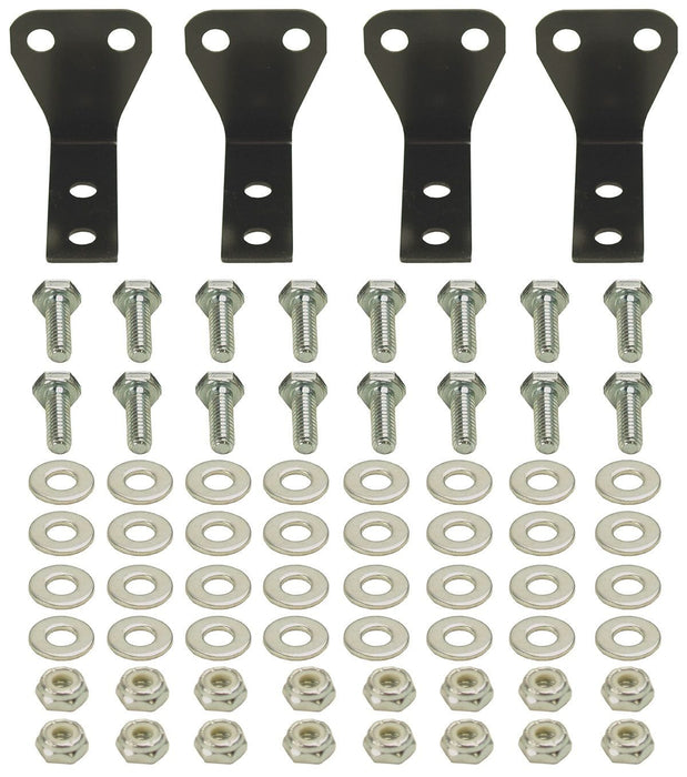 DERALE Derale Aluminium Cooler Bracket Kit - 4 Mounting Brackets DP50020 Autofit