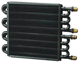 DERALE x4 -8AN Inlet/Outlet, 10-1/2" H x 9-5/8 L x 1-3/4" W Dual Circuit Electra-Cool Cooler DP15301 Autofit
