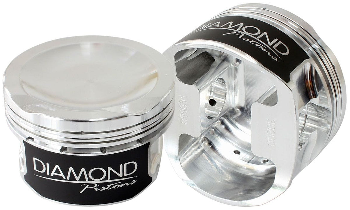DIAMOND 3.632" bore, 3.910" stroke, 6.058" rod length, -9.0cc dome volume Ford Barra 4.0L Turbo Dish Top Forged Pistons With Rings D30203-6 Autofit