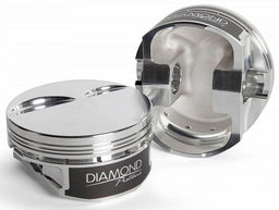 Diamond Pistons 4.030" bore, 4.000" stroke, 6.125" rod length, -15cc dome volume LS1/LS6 Dish Top Forged Pistons With Rings D11506-R1-8-H Autofit