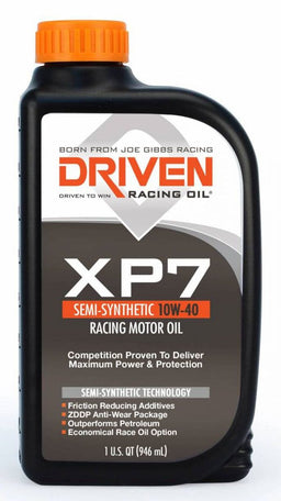 DRIVEN 946ml Bottle DRIVEN XP7 10W40 Semi-Synthetic Racing Oil JGP01706 Autofit