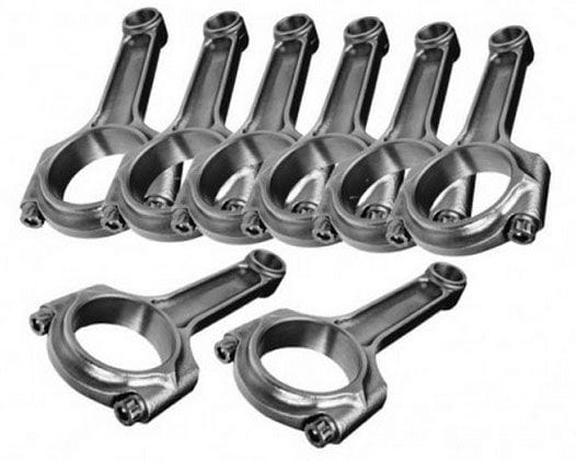 EAGLE 6.000" Length, Bushed Fit SB Chev 350 Forged I-Beam Conrod Set EACSIR6000BBLW Autofit