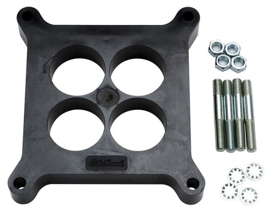 EDELBROCK 1" 4-hole Spacer Carburettor Spacer - Phenolic Plastic ED8711 Autofit