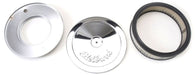 EDELBROCK 10" diameter with 2" element, 3-1/2" overall height Pro-Flo Chrome Air Cleaner ED1208 Autofit