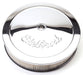 EDELBROCK 14" diameter with 3" element, 3-3/4" overall height Pro-Flo Chrome Air Cleaner ED1221 Autofit
