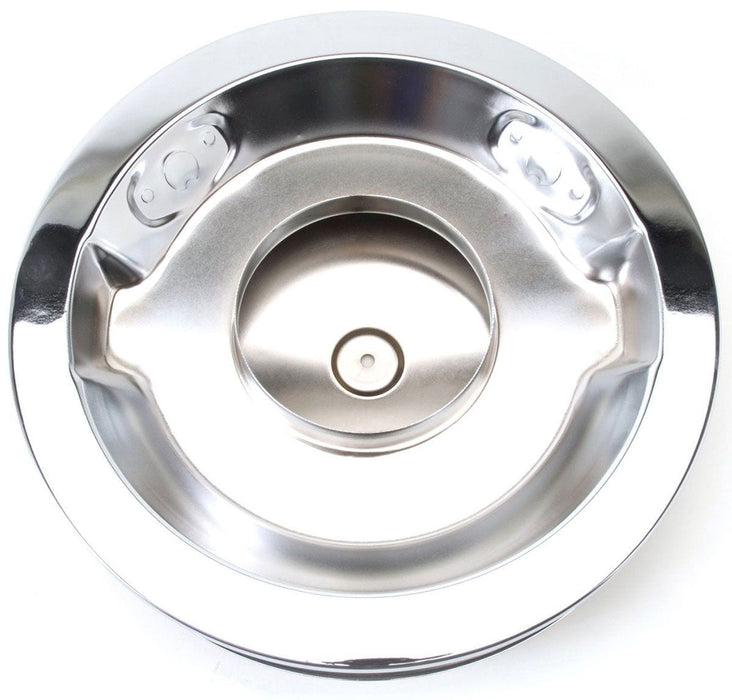 EDELBROCK 14" diameter with 3" element, 3-3/4" overall height Pro-Flo Chrome Air Cleaner ED1221 Autofit