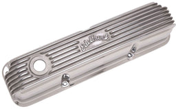 EDELBROCK 1958-1976 Ford FE, 5" overall ht. Classic Aluminium Series Valve Covers - Polished Finish ED4162 Autofit