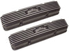 EDELBROCK 1959-86 Small Block Chevy 262-400, 3-1/2" overall ht. Classic Aluminium Series Valve Covers - Black Finish ED41453 Autofit
