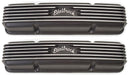 EDELBROCK 1959-86 Small Block Chevy 262-400, 3-1/2" overall ht. Classic Aluminium Series Valve Covers - Black Finish ED41453 Autofit