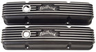 EDELBROCK 1959-86 Small Block Chevy 262-400 with oil fill hole, 3-1/2" overall Classic Aluminium Series Valve Covers - Black Finish ED41443 Autofit