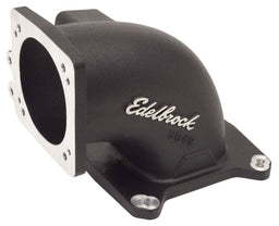 EDELBROCK 95mm Throttle Body to Square-Bore Flange High Flow Intake Elbow - Black Powder Coated Finish ED38493 Autofit