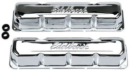 EDELBROCK AMC 290-304-343-360-390-401 V8 '67-91 (no baffle), 3" overall height Signature Series Chrome Valve Covers ED4431 Autofit