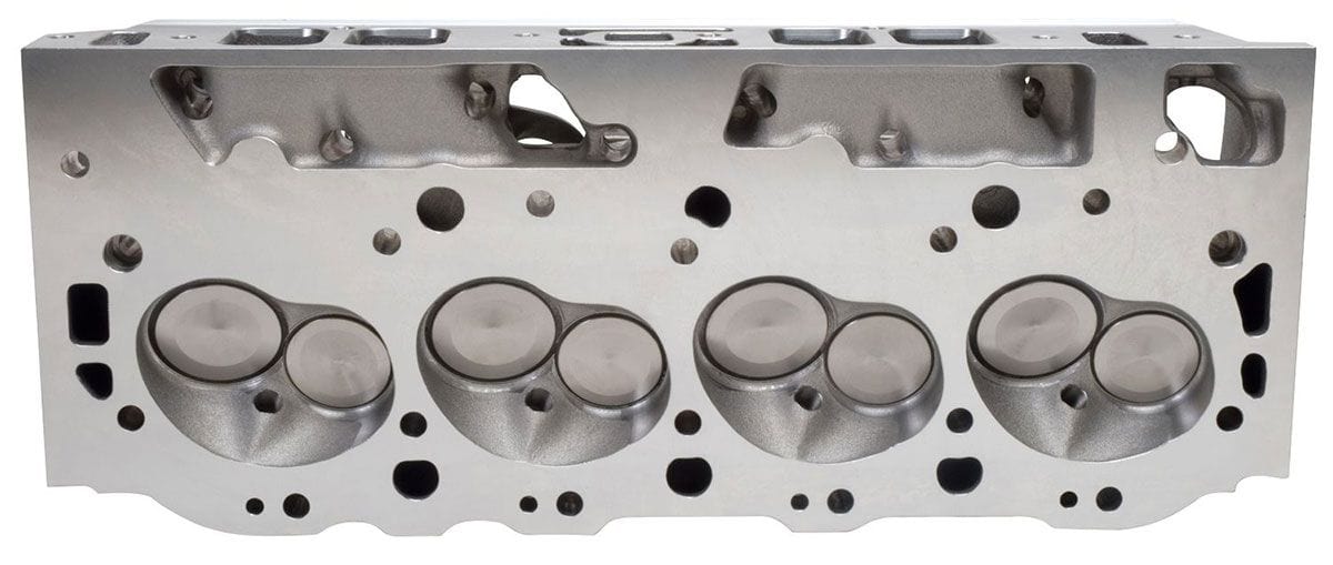 EDELBROCK BB Chevy, 118cc chambers, great torque and horsepower up to 6500 rpm Performer RPM 454 Rectangle Port Cylinder Heads - Single - Complete ED60559 Autofit