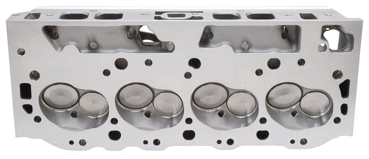 EDELBROCK BB Chevy Oval Port, 110cc chambers, great torque and horsepower up to Performer RPM 454-O Cylinder Heads - Single - Complete ED60459 Autofit