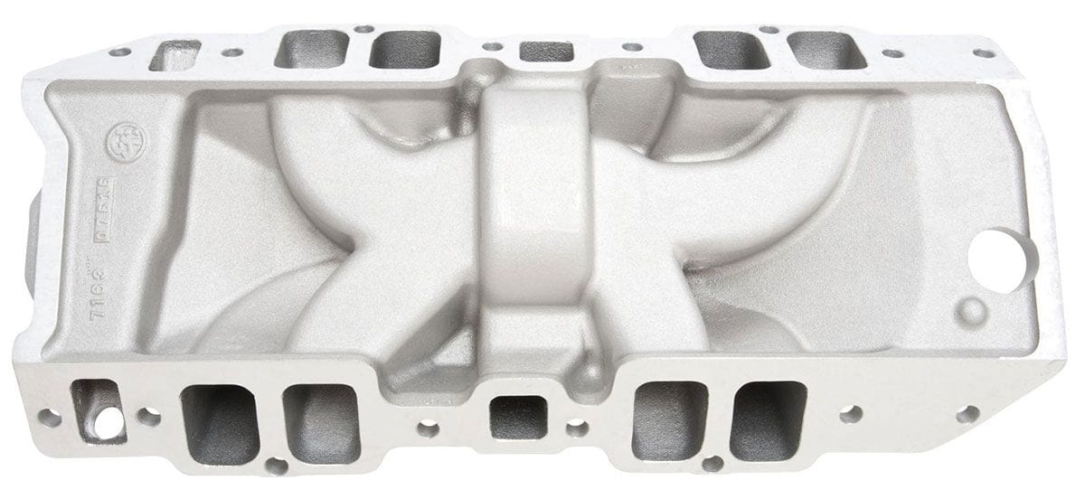 EDELBROCK Big Block Chevy 396-502 rectangular port, 1500 to 6500 rpm Performer RPM Intake Manifold ED7163 Autofit