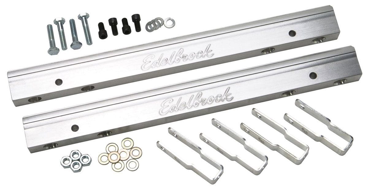 EDELBROCK Big Block Chevy (for use with ED29275 & ED29025 manifolds & standard Replacement Parts for Pro-Flo EFI Systems - Aluminium Fuel Rail Kit ED3633 Autofit