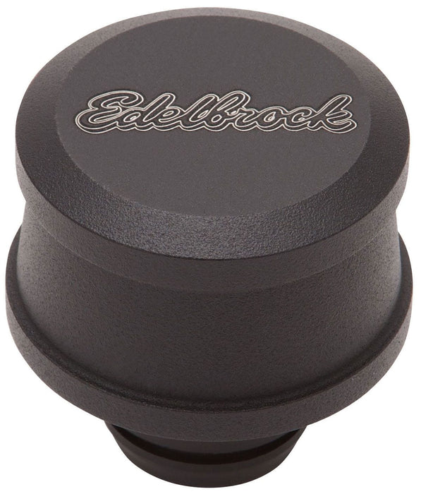 EDELBROCK Billet Aluminium Breather, Black, Push-in style Elite Series Breathers ED42133 Autofit