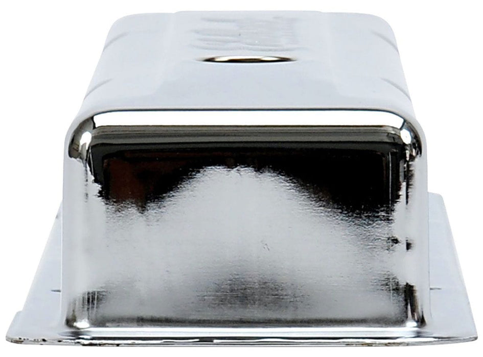 EDELBROCK Chevrolet 262-400 '59-86 (low), 2.8" overall height Signature Series Chrome Valve Covers ED4449 Autofit