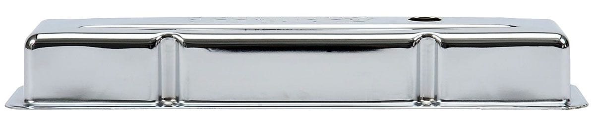 EDELBROCK Chevrolet 262-400 '59-86 (low), 2.8" overall height Signature Series Chrome Valve Covers ED4449 Autofit