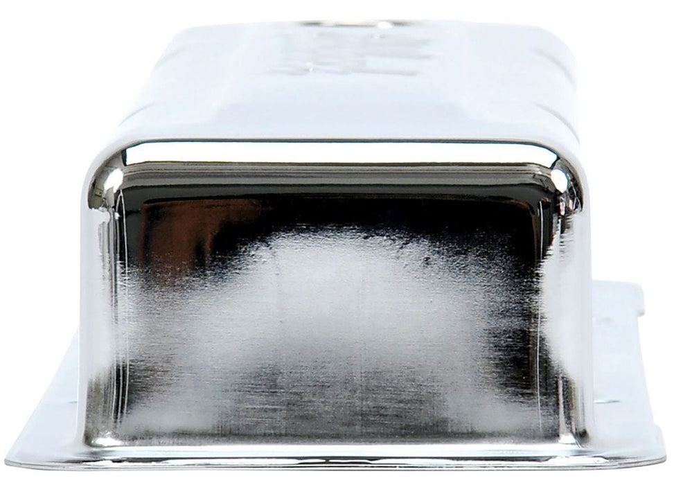 EDELBROCK Chevrolet 262-400 '59-86 (low), 2.8" overall height Signature Series Chrome Valve Covers ED4449 Autofit