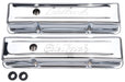 EDELBROCK Chevrolet 262-400 '59-86 (tall), 3.7" overall height Signature Series Chrome Valve Covers ED4649 Autofit