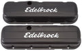 EDELBROCK Chevrolet 396-454 V8 '65 & later (low), 2.6" overall height Signature Series Black Valve Covers ED4483 Autofit